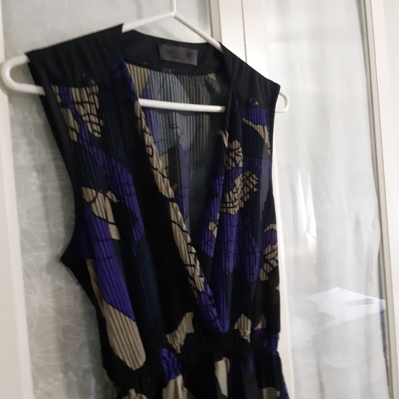 Numph pleated midi dress abstract medium - Picture 2 of 6